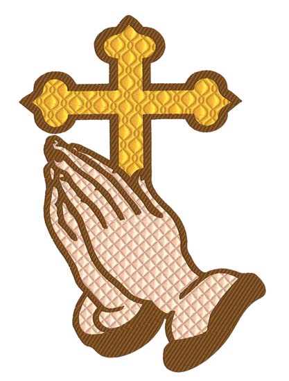 Praying Hands Cross